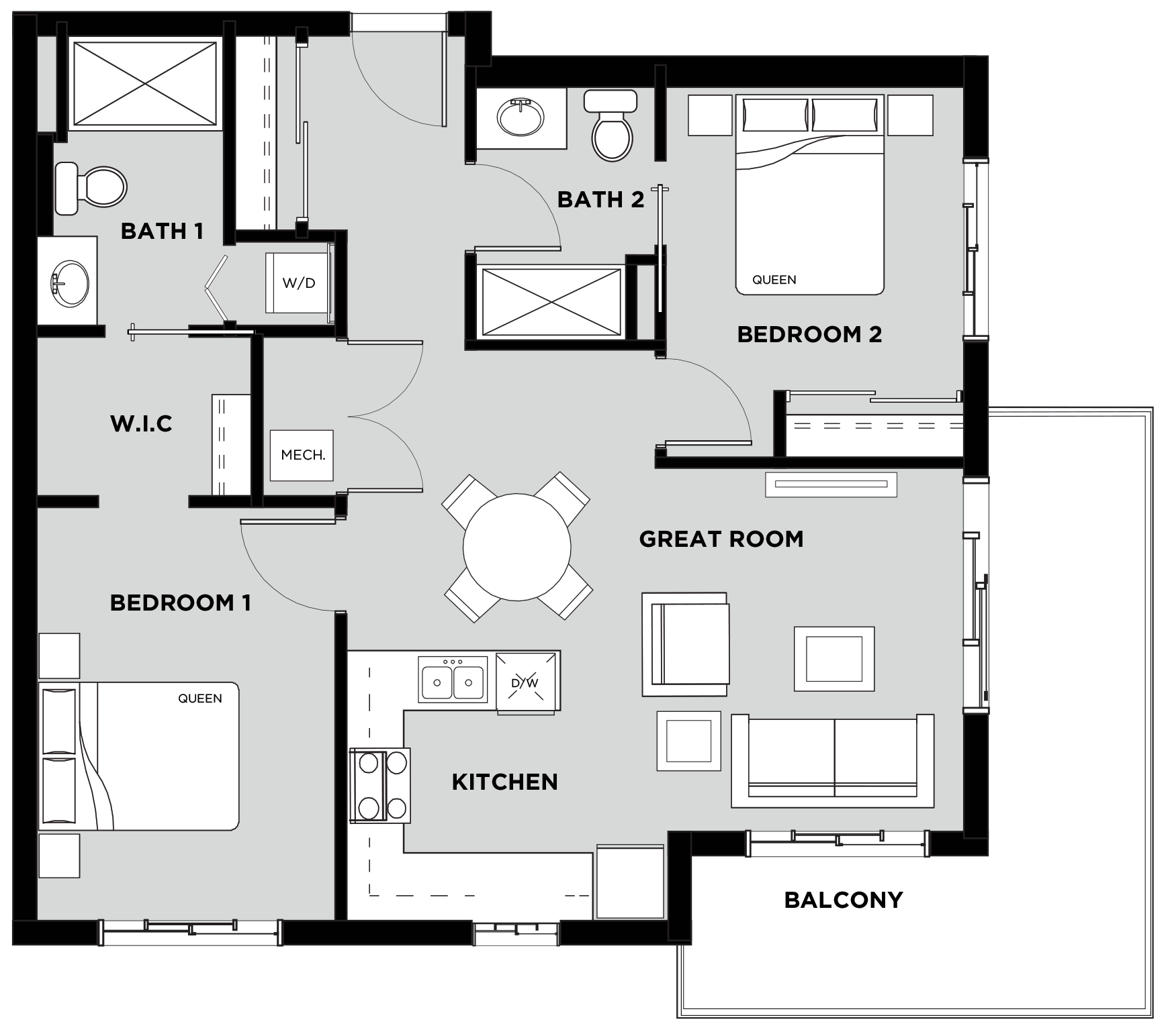 Telford Mews Suite 401 Floor Plan