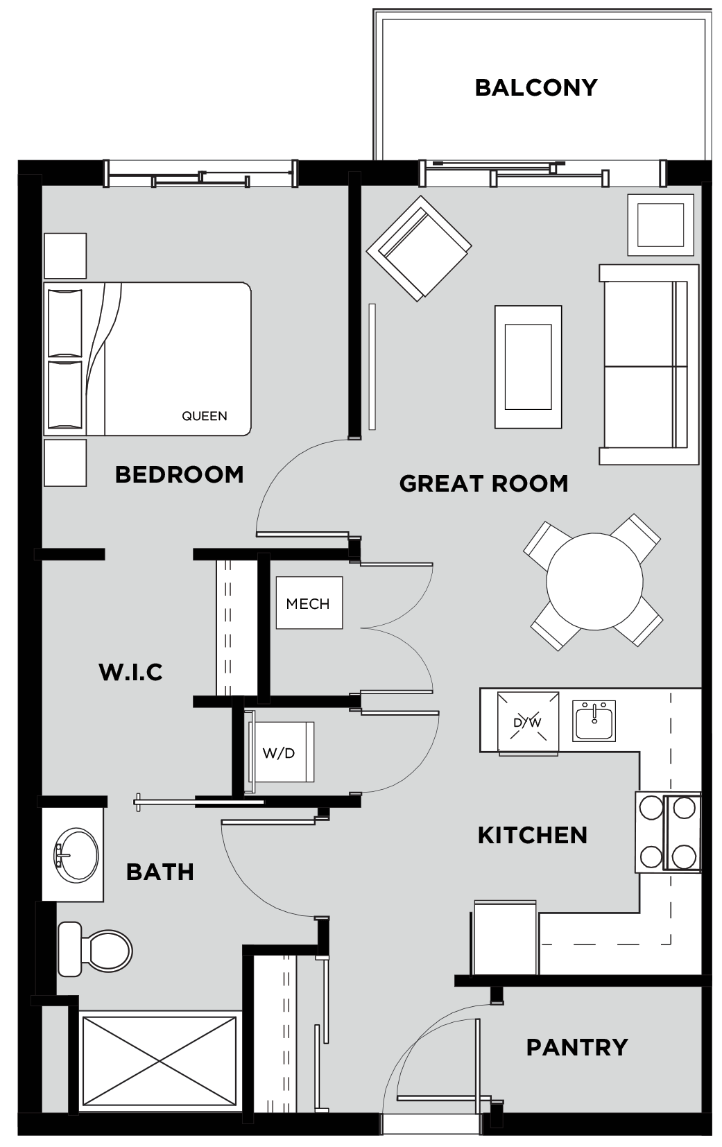 Telford Mews Suite 424 Floor Plan