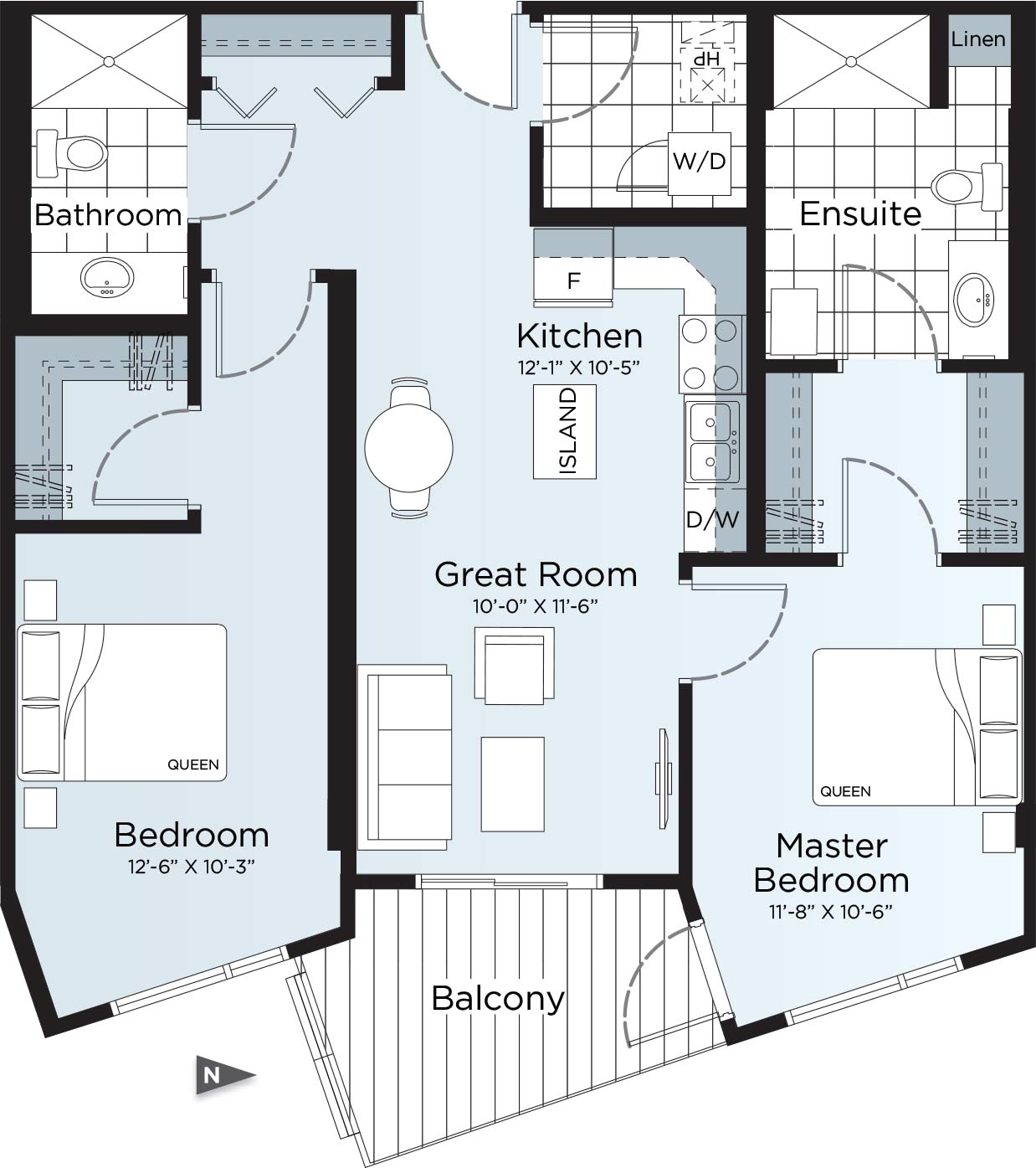 Village at Westmount Suite 1017 Floor Plan