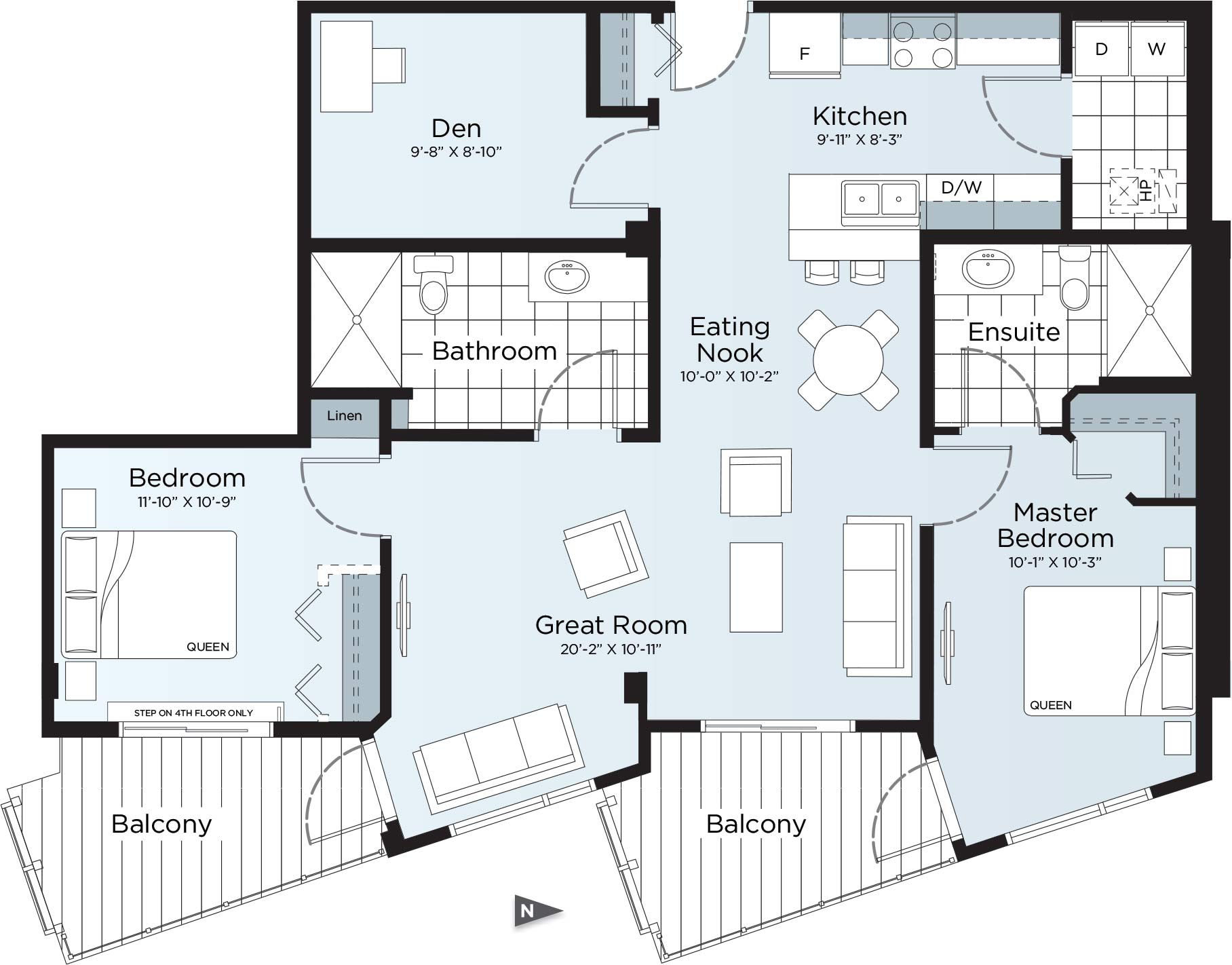 Village at Westmount Suite 518 Floor Plan