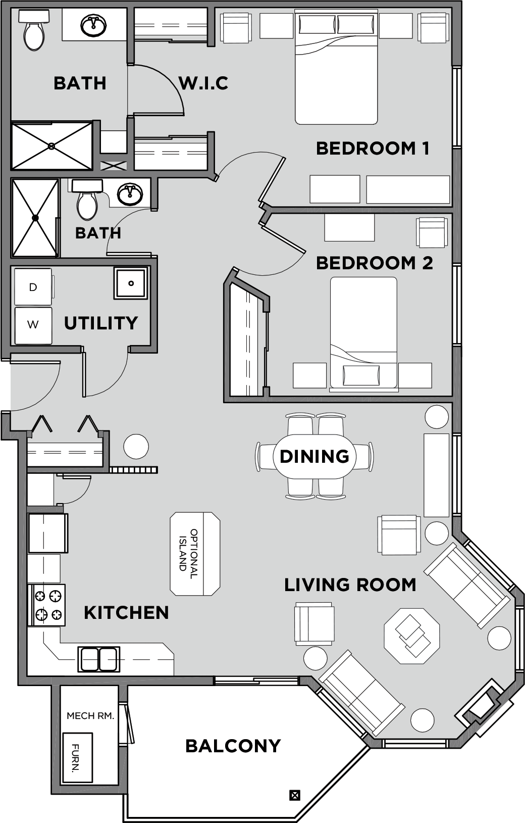 Citadel Village Suite 104 Floor Plan