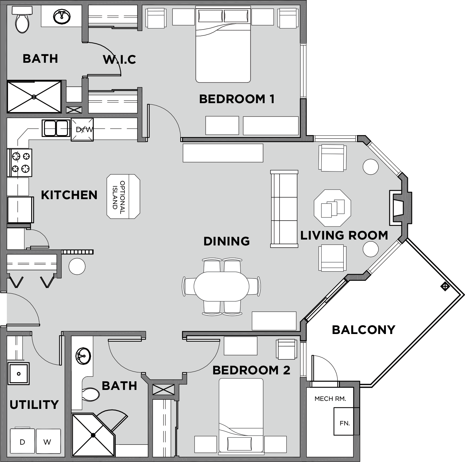 Citadel Village Suite 114 Floor Plan