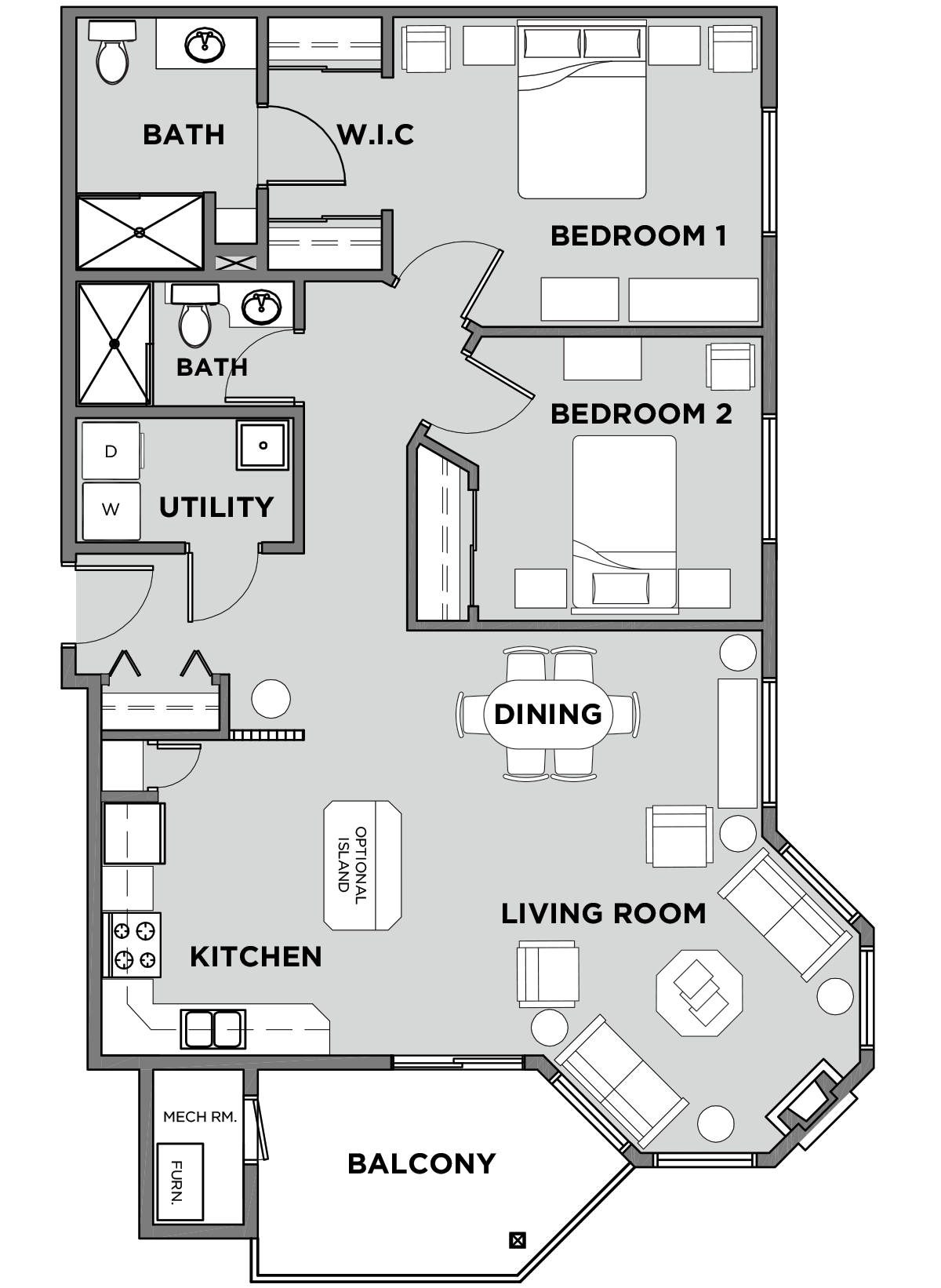 Citadel Village Suite 204 Floor Plan