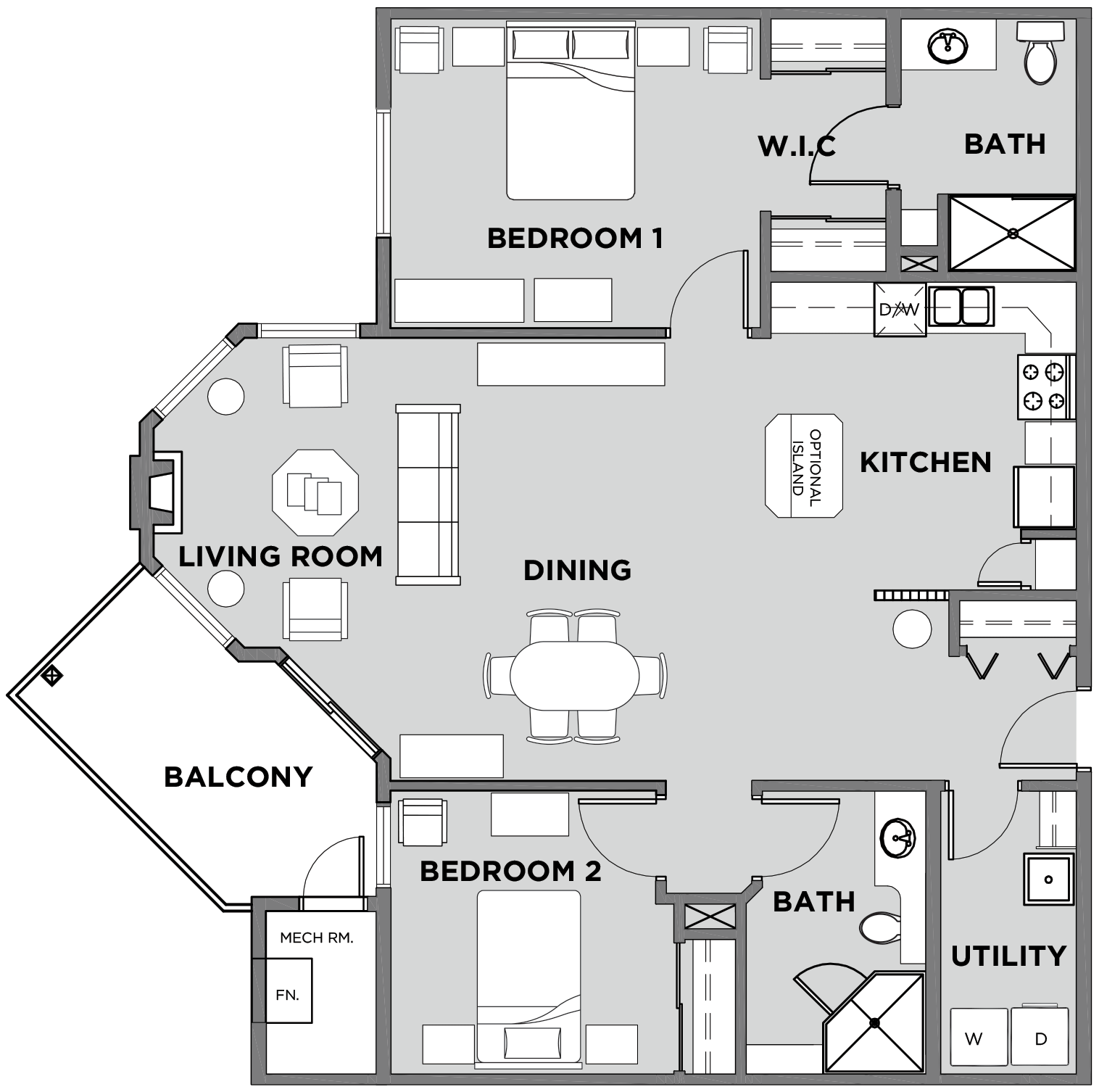 Citadel Village Suite 206 Floor Plan