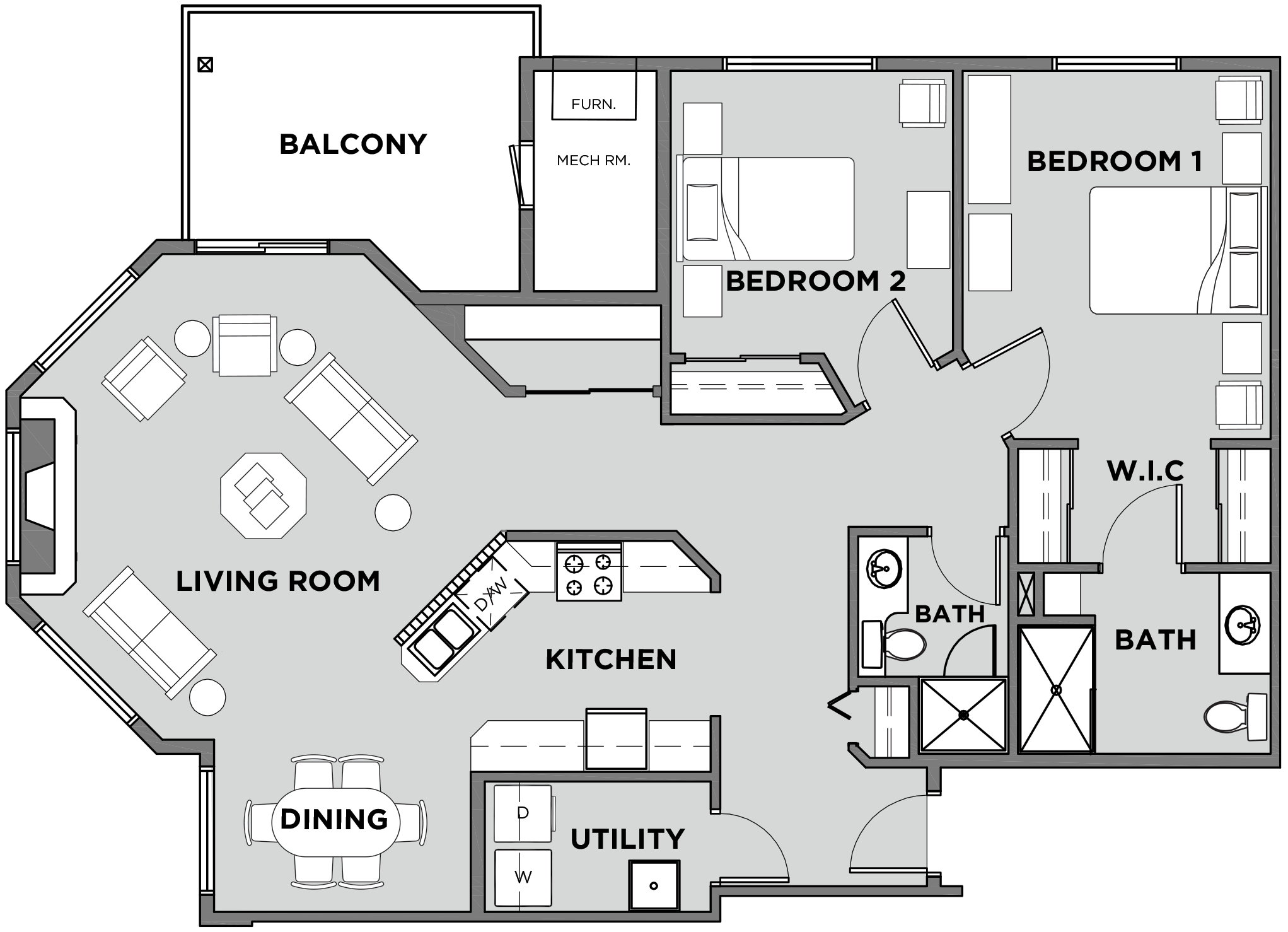 Citadel Village Suite 208 Floor Plan