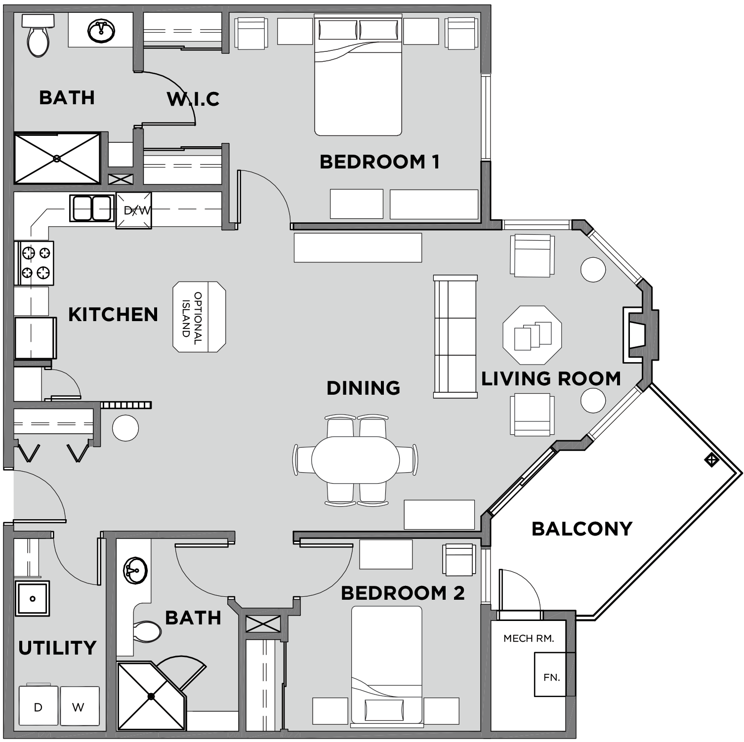 Citadel Village Suite 214 Floor Plan