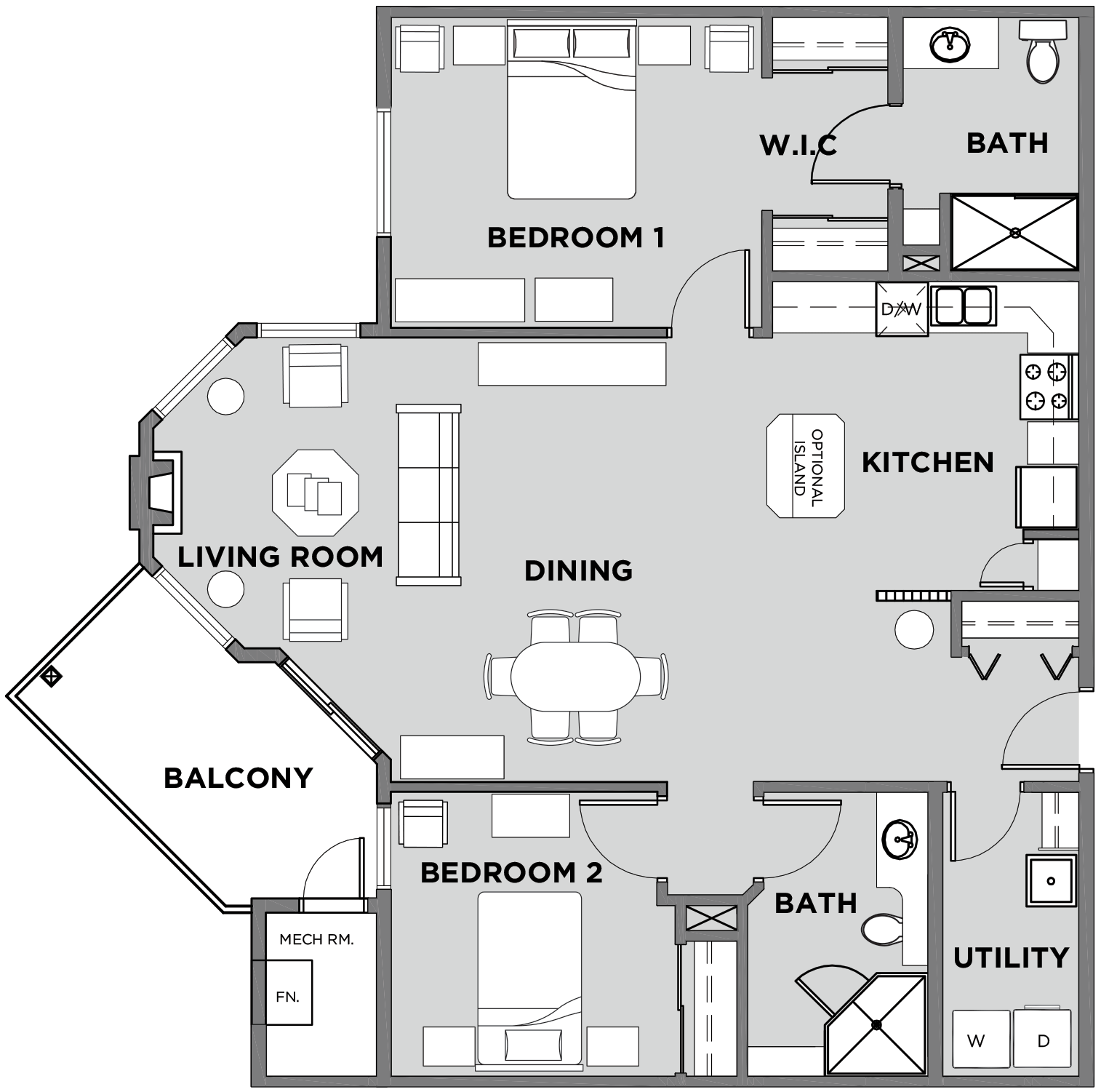 Citadel Village Suite 217 Floor Plan