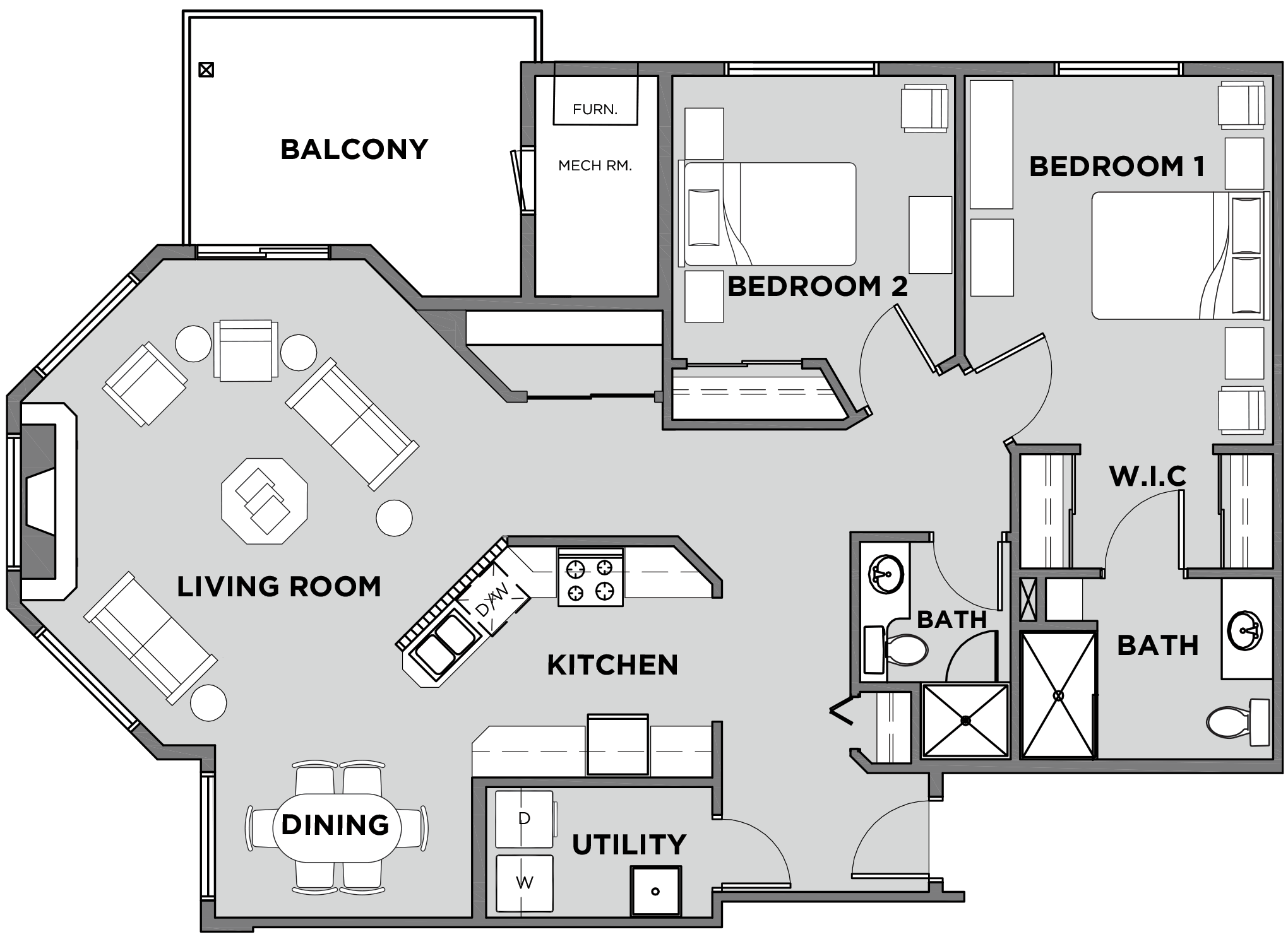 Citadel Village Suite 308 Floor Plan
