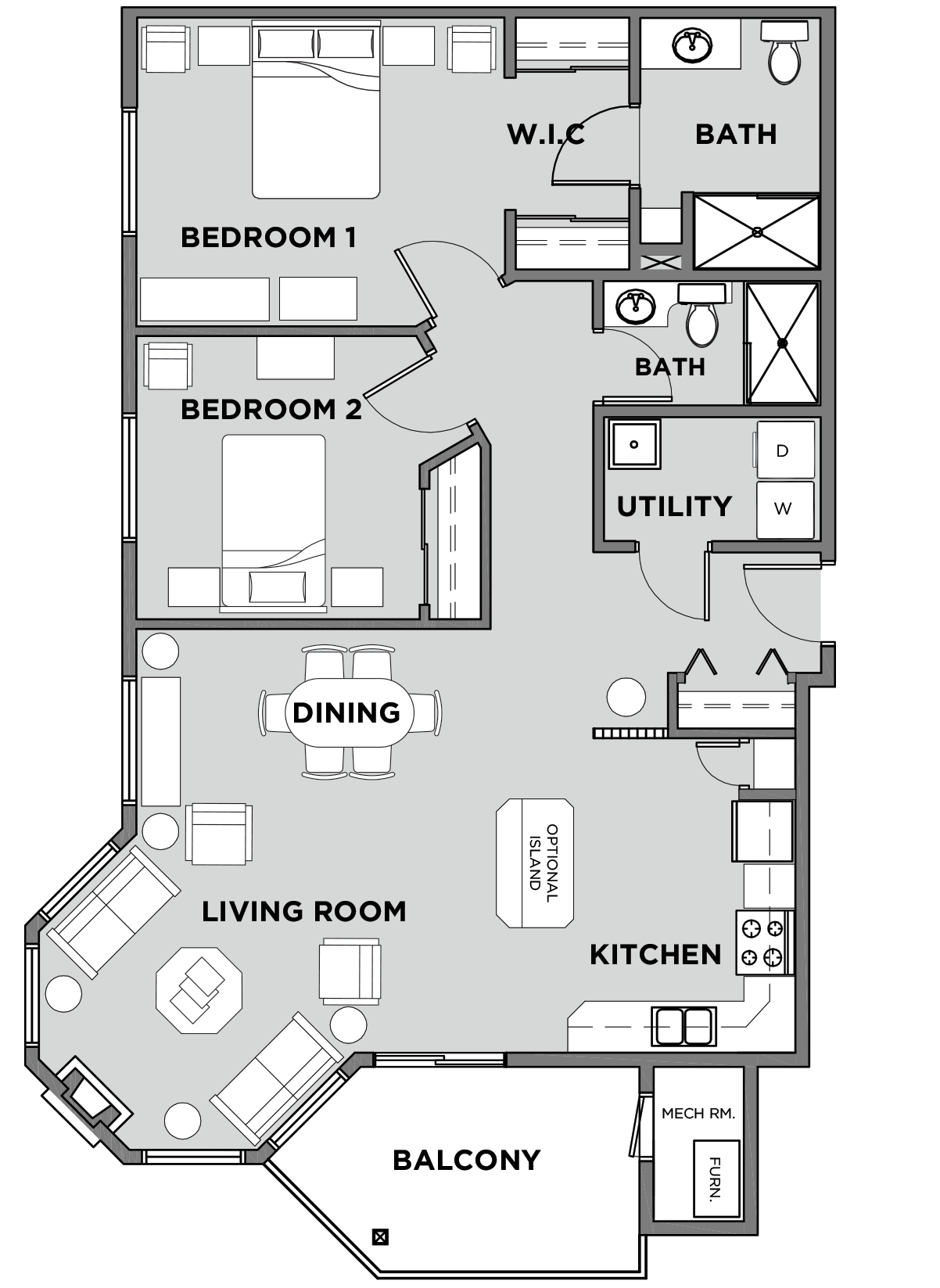 Citadel Village Suite 316 Floor Plan