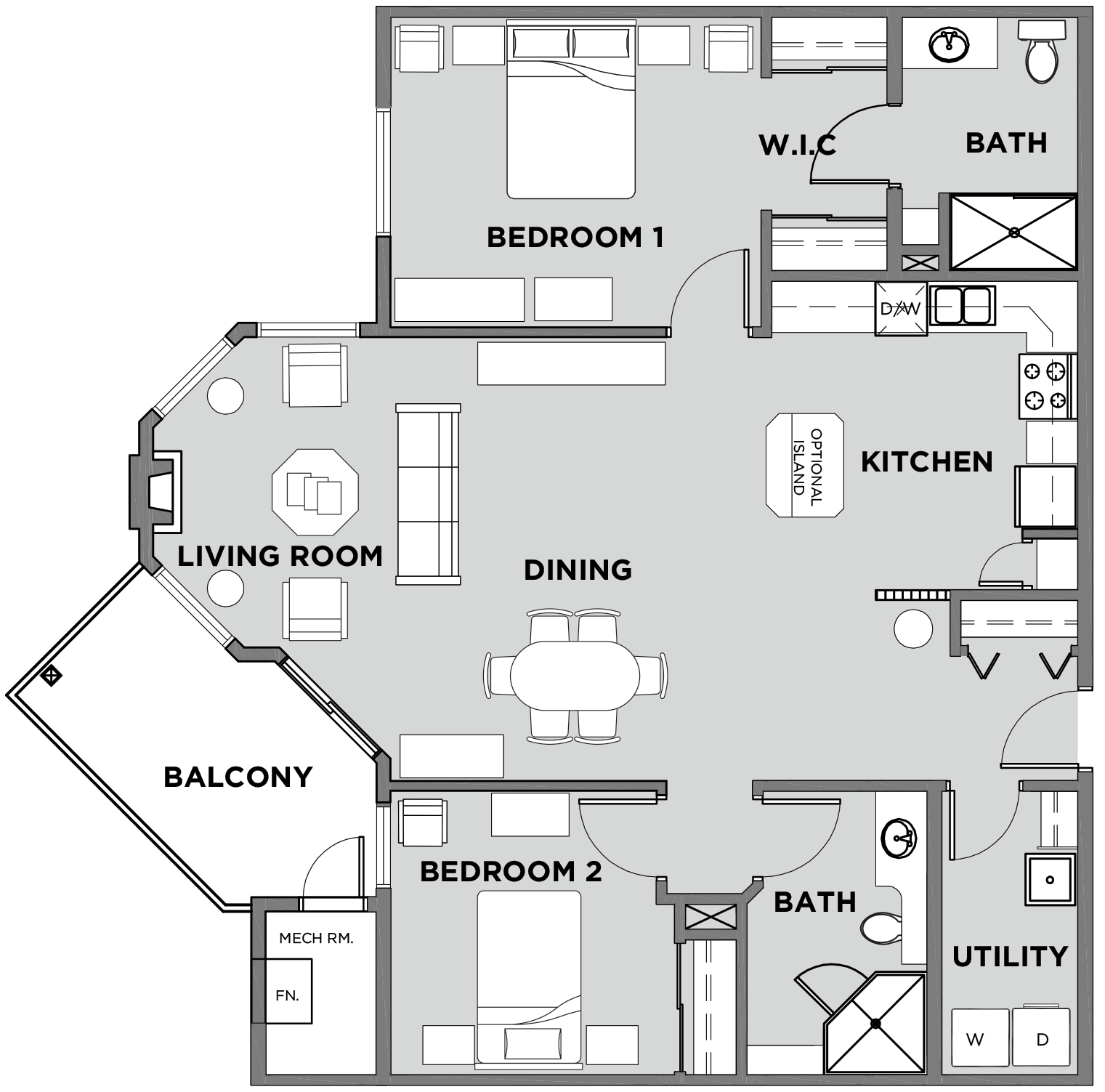 Citadel Village Suite 317 Floor Plan