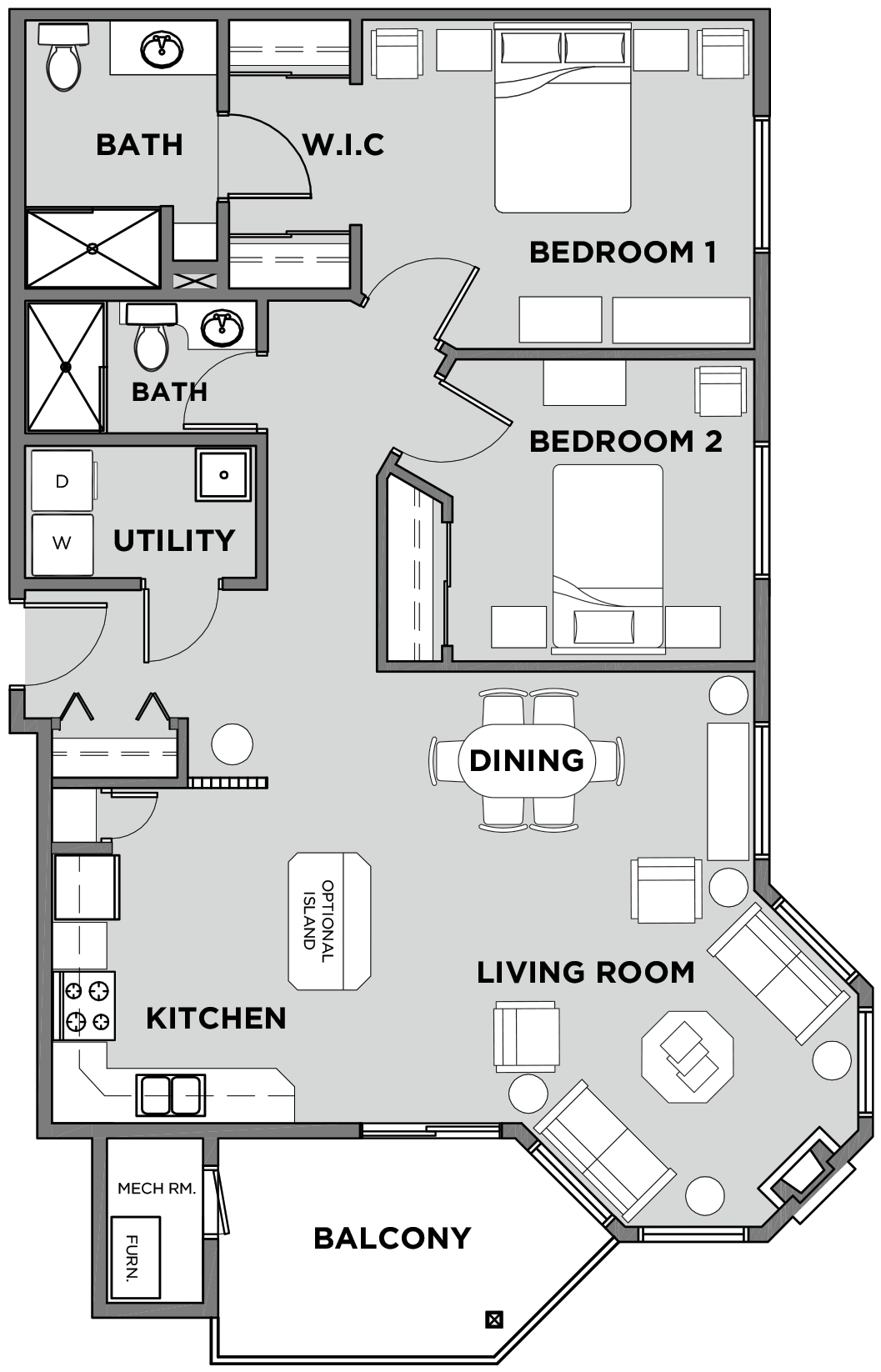 Citadel Village Suite 404 Floor Plan