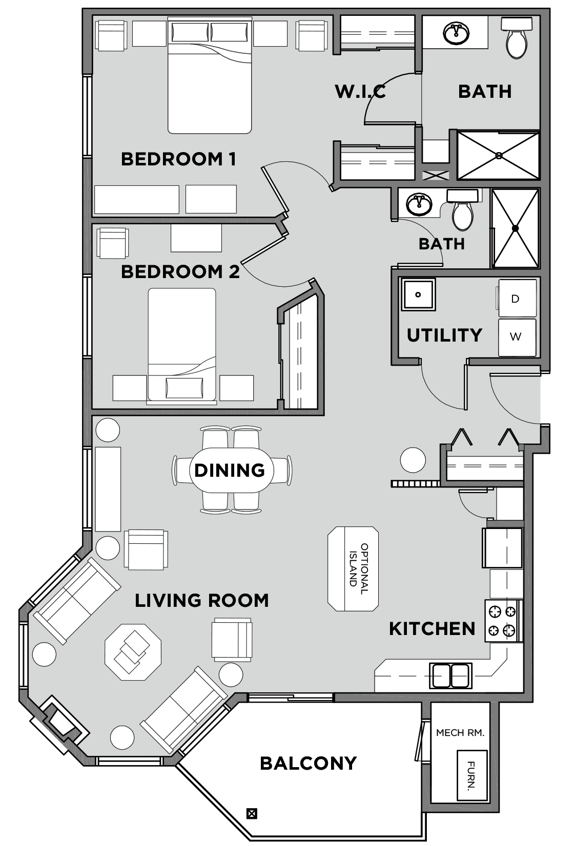 Citadel Village Suite 405 Floor Plan
