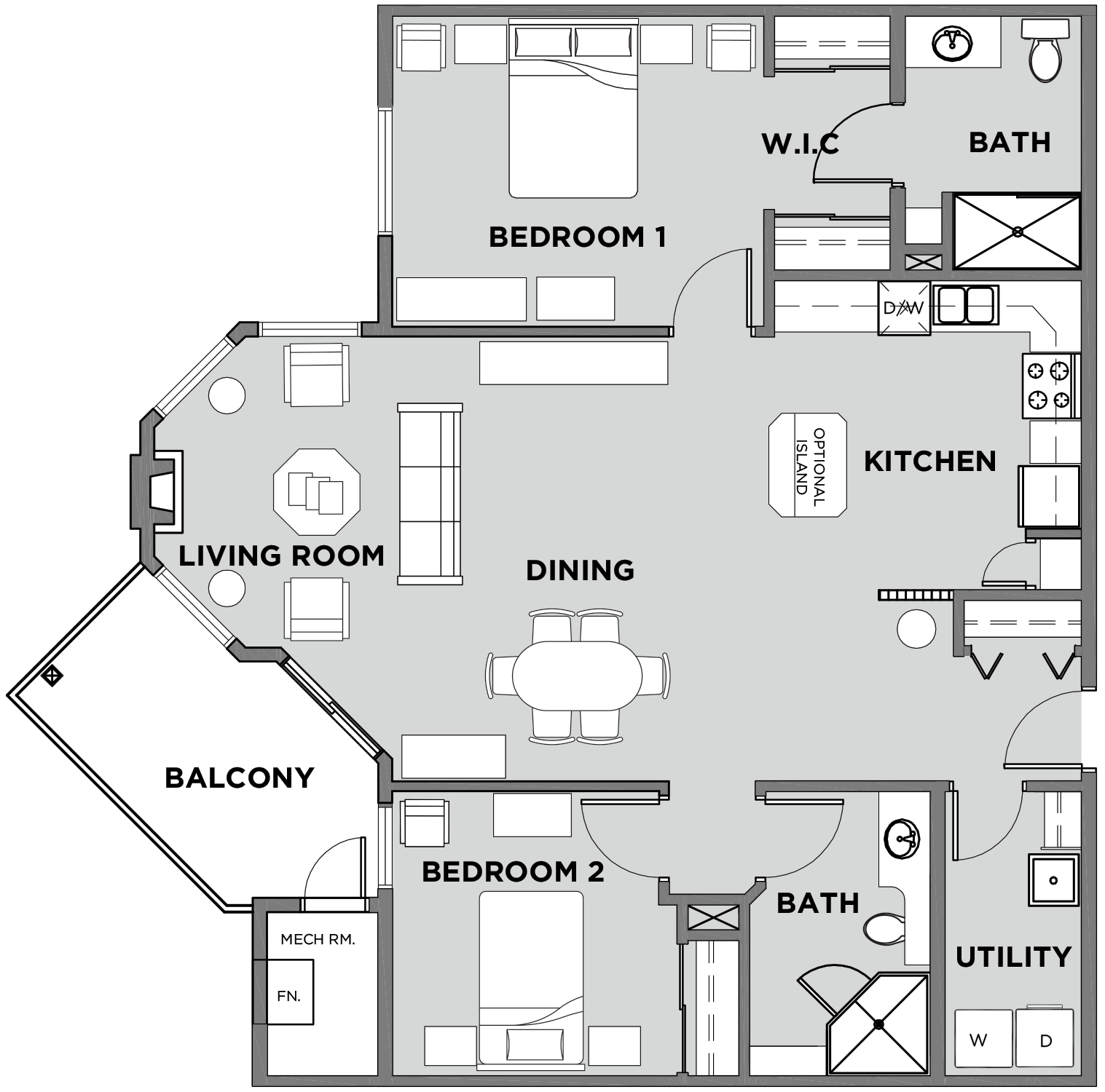 Citadel Village Suite 406 Floor Plan