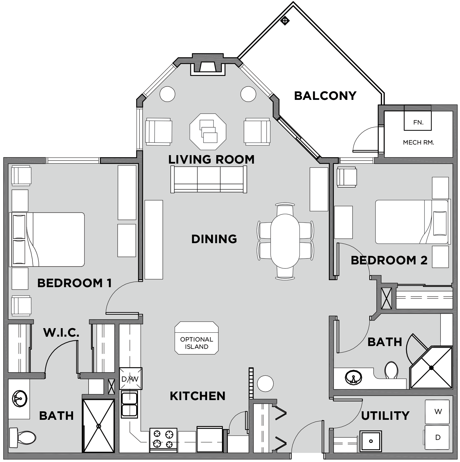 Citadel Village Suite 411 Floor Plan
