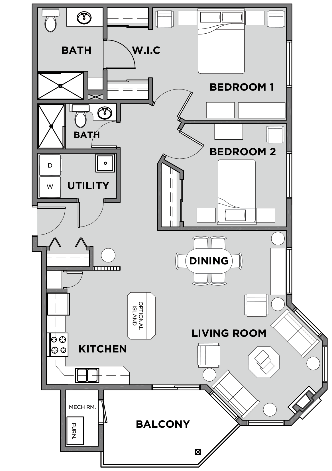 Citadel Village Suite 415 Floor Plan