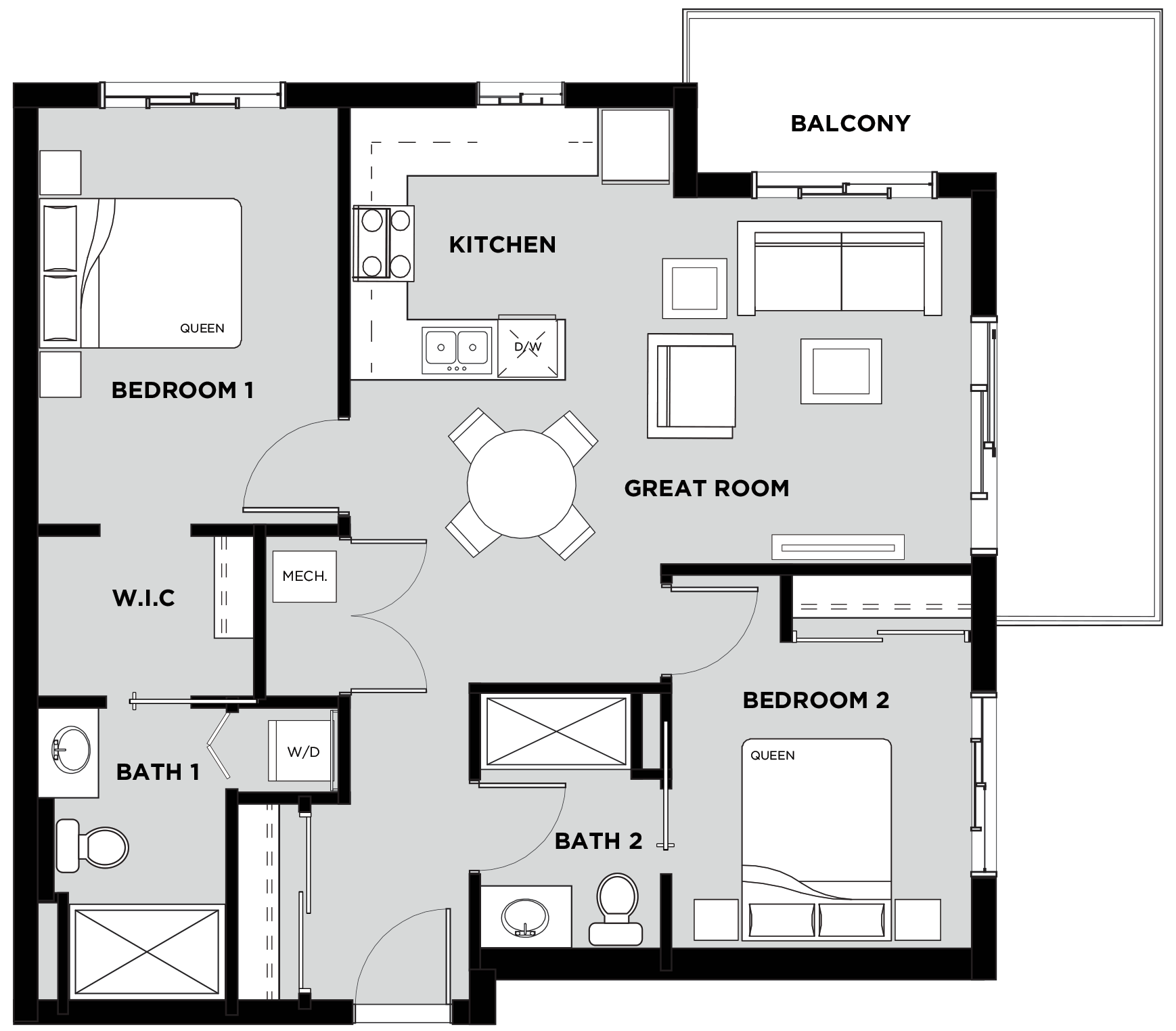 Telford Mews Suite 402 Floor Plan