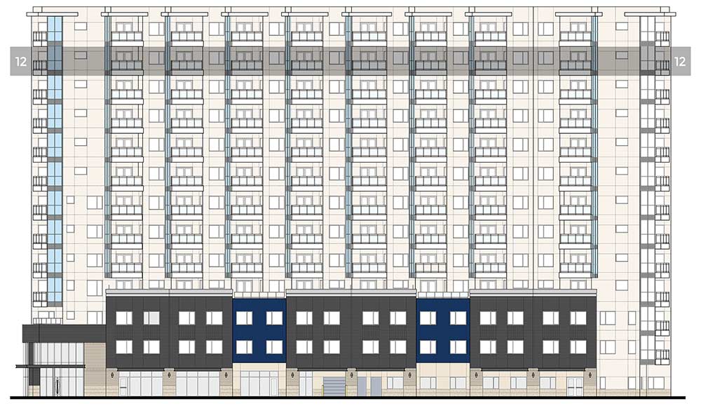 Village at Westmount Floor 12 Front Elevation