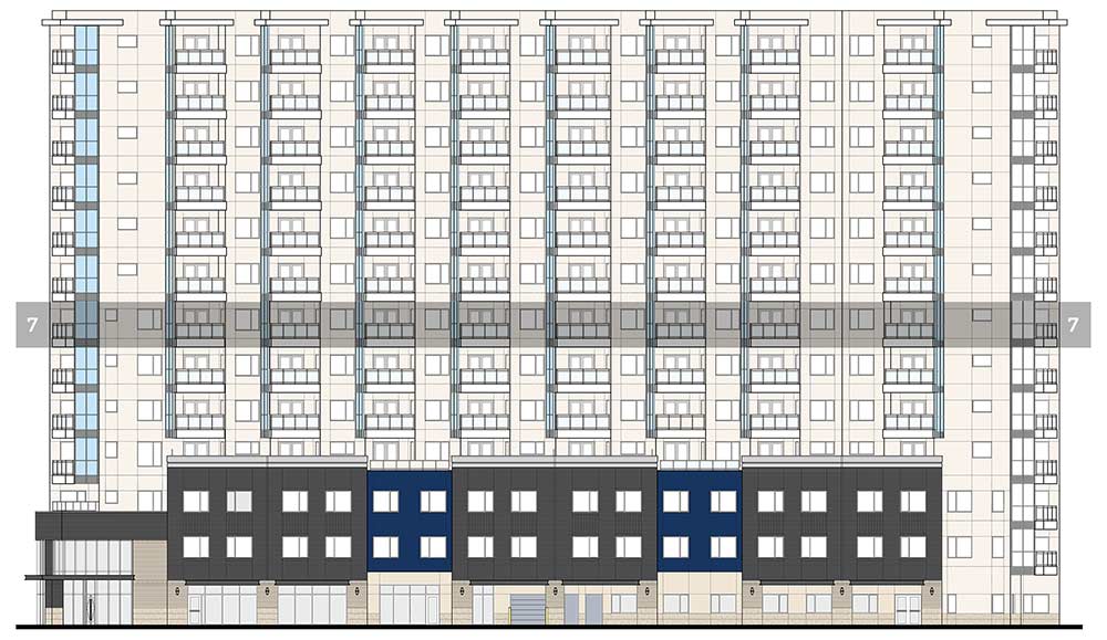 Village at Westmount Floor 7 Front Elevation