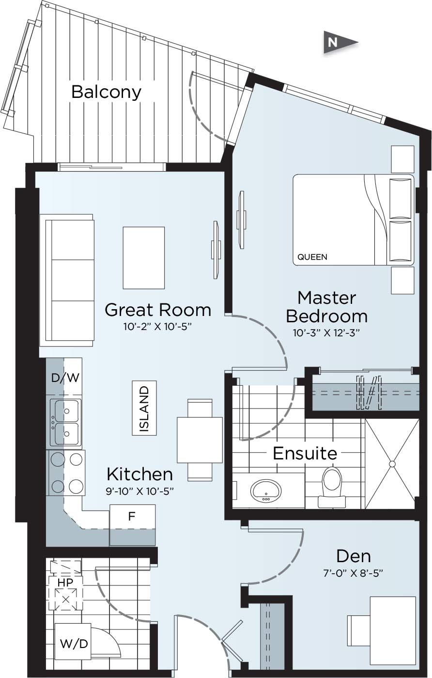 Village at Westmount Suite 1205 Floor Plan