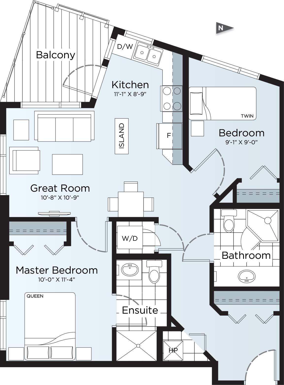 Village at Westmount Suite 701 Floor Plan
