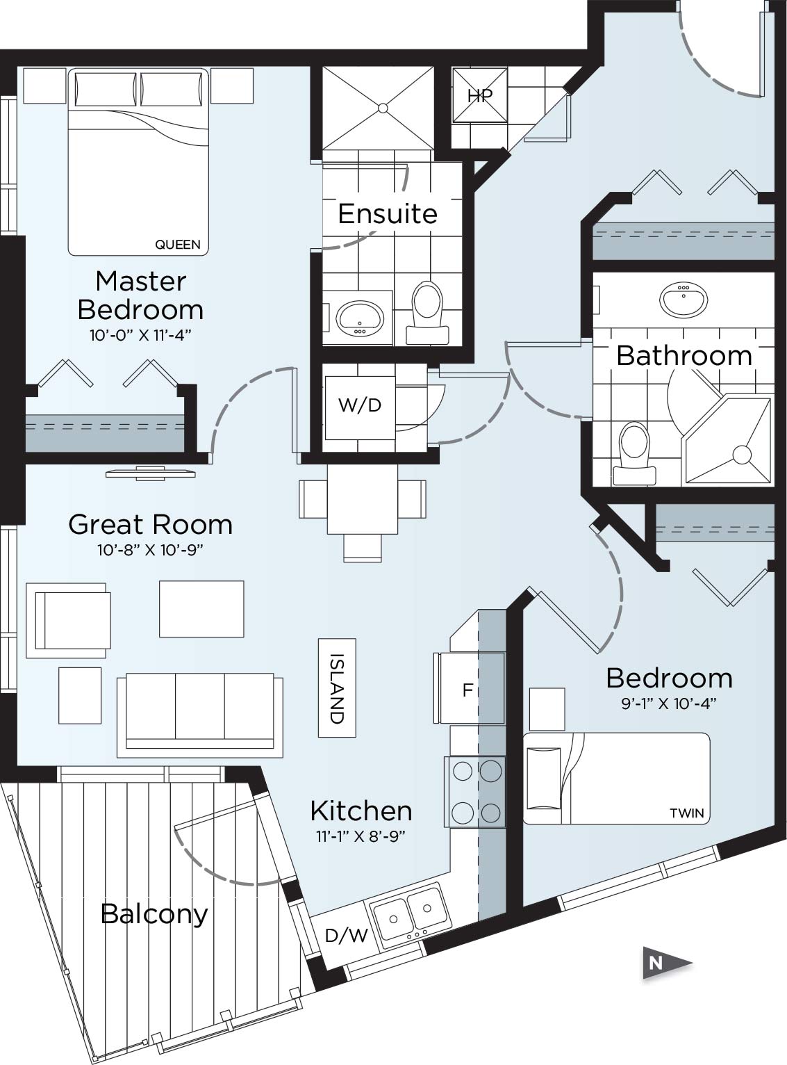 Village at Westmount Suite 719 Floor Plan