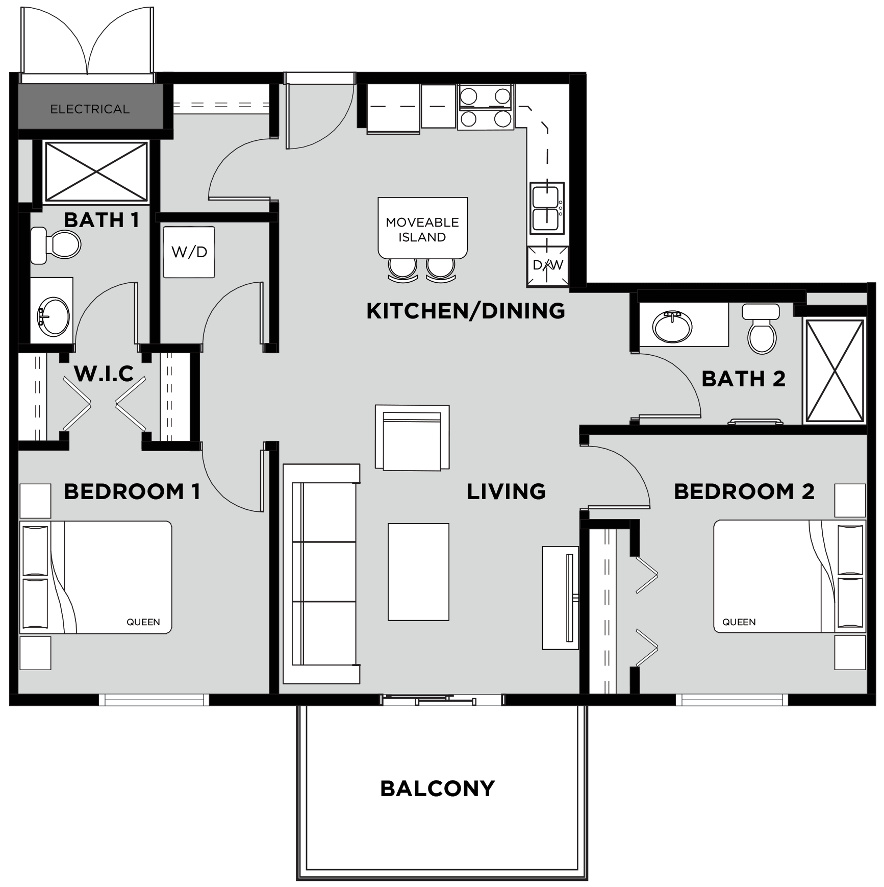 The Manor Suite 301 Floor Plan
