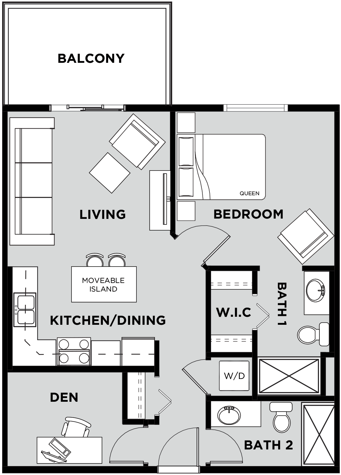 The Manor Suite 312 Floor Plan